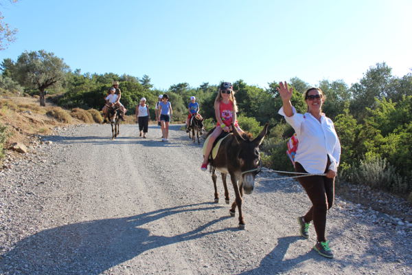 excursion Rhodes à pied et à dos d'âne